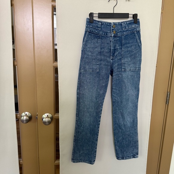 Abercrombie & Fitch Denim - Abercrombie & Fitch Women's‎ 26/2R Blue Ultra High Rise Straight Leg Denim Jeans